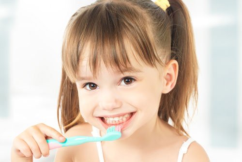 Brushing the teeth