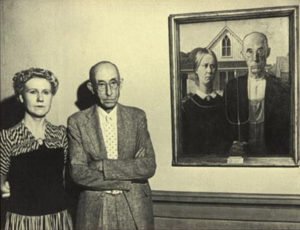 Grant wood american gothic painting